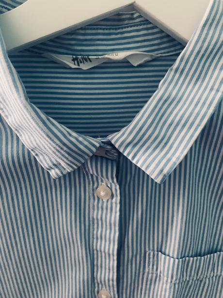 Pásikavá košeľa, h&m,152