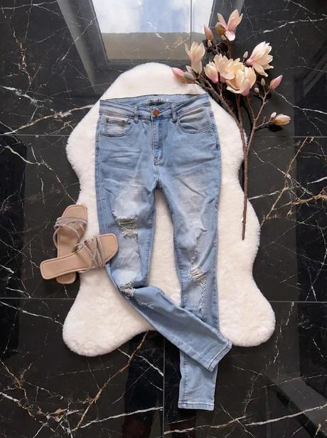 Bledomodré jeansy, reserved,s