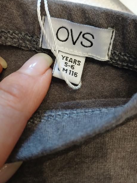 Dievčenské sivé legíny ovs (5-6 r.), ovs,116