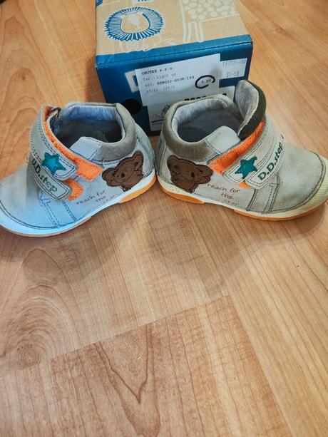 Kožené prechodne topánky dd step, d.d.step,20