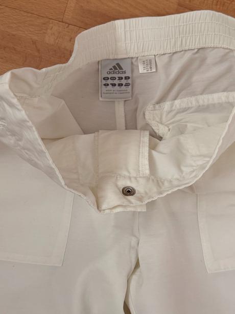 Adidas 3/4 biele športové nohavice, adidas,m