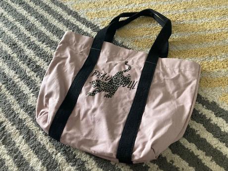 Plátená kabelka s leopardom, lindex