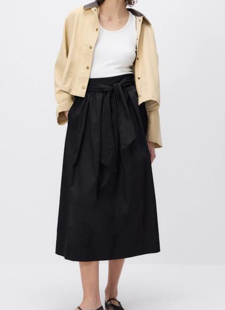 Čierna midi sukňa reserved 40/42/l, reserved,l