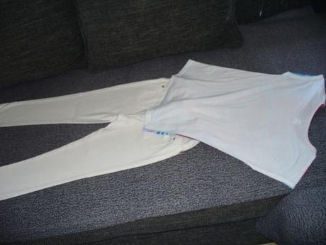 Skiny rifle s tričkom 140, denim co,140