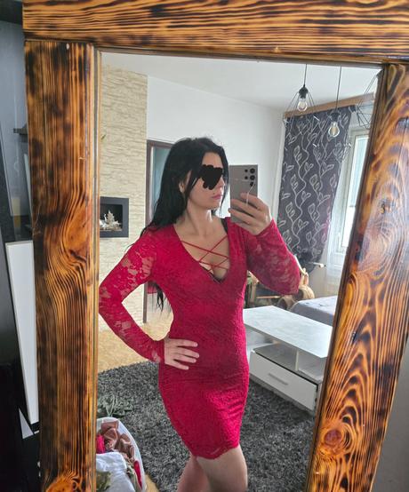 Čipkované šaty, amisu,m