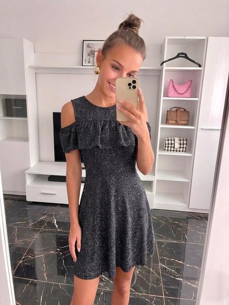 Trblietavé šaty, pretty girl,xs