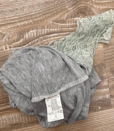 Elastické letné tričko/tielko ramienka čipkovane, m