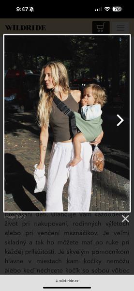 Skúsenosti s nosičom Wildride pre 10 kg dieťa