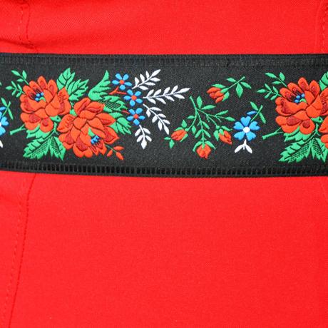 Folklórny opasok široký, krojový, ľudový , 55 mm, 