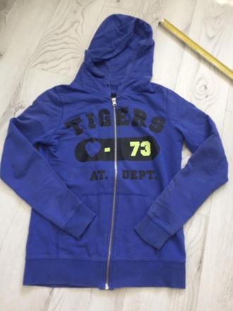 Tmavomodrá mikina tiger, xs