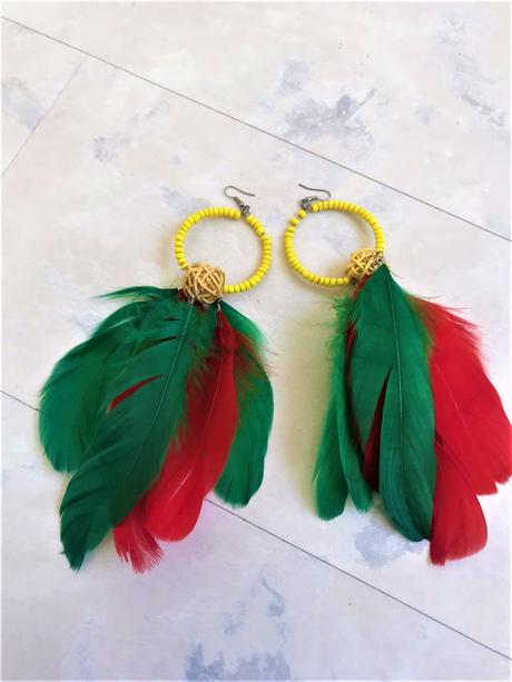 Letné extravagantné náušnice,