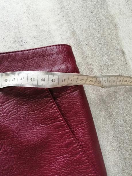 Kožená bordová sukňa dorothy perkins,vl,44, dorothy perkins,44