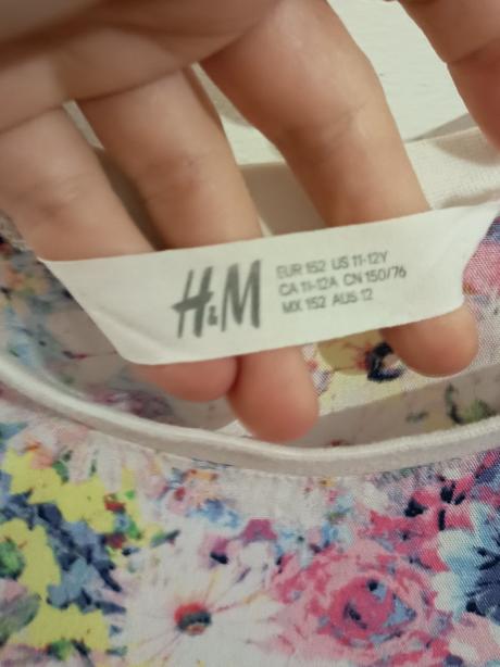 Dievčenský crop top h&m, h&m,152