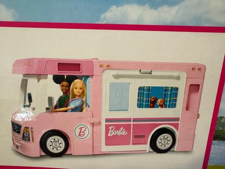 Barbie karavan 3v1 v oroginal krabici,