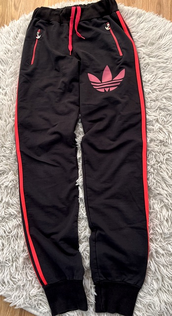 Damske tmavo-šede teplaky adidas, adidas,m