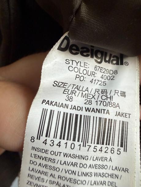 Zelena desigual jesena 40 parka bunda s vysivkou, desigual,38