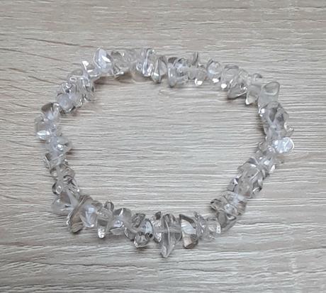 Minerálny náramok, krištáľ,