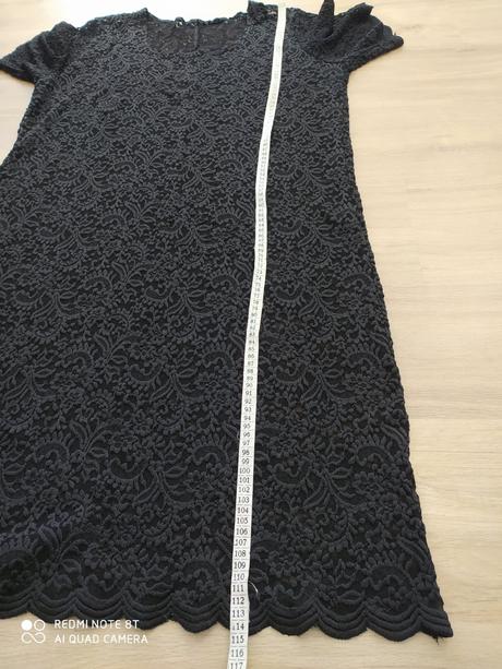 Čierne čipkované šaty, 5xl