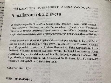 S maliarom okolo sveta-prvé vyd.1989,