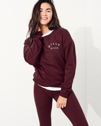 Bordova mikinka gilly hicks vel.s a l, abercrombie&fitch,l / s