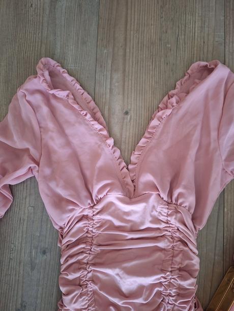 Minisaty old pink, xs