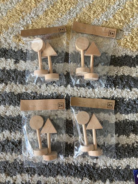 Drevené dopravné značky 8ks, 