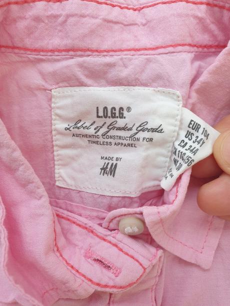 Hm košeľa so zara vestou, 104–116