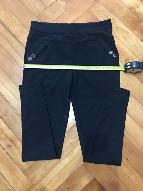 Čierne elastické nohavice / legíny, l