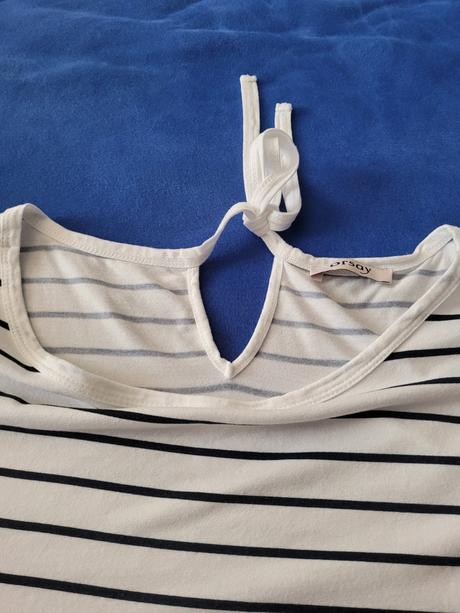 Tričko xl orsay bielo modrý pruzok, orsay,xl