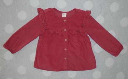 Menčestrová košeľa na 12 až 18 mesiacov, h&m,86