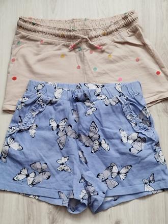 Šortky 122/128, h&m,122