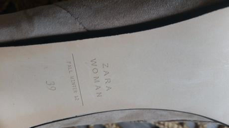 Kožené čižmičky zara, zara,39