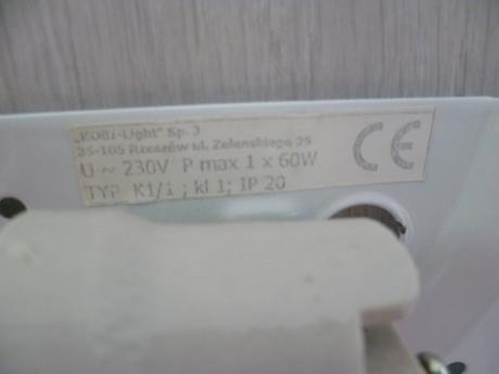 Nástenné svietidlo, 