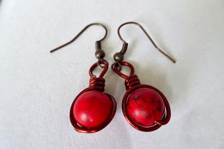 Náušnice červené, 