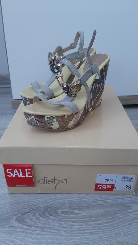 Sandále s platformou, humanic,38