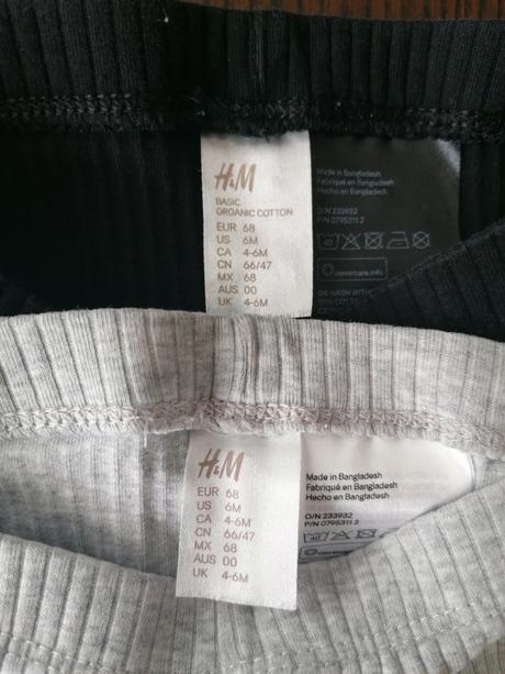 Vrubkovane legíny basic, h&m,68