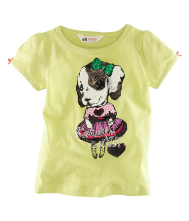 Milé tričko s havkom, h&m,128