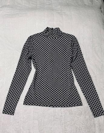 Čiernobiele tričko s monogramom karl lagerfeld, m