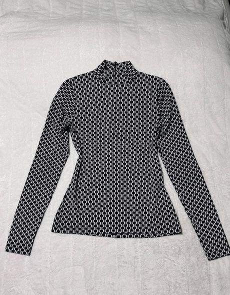 Čiernobiele tričko s monogramom karl lagerfeld, m