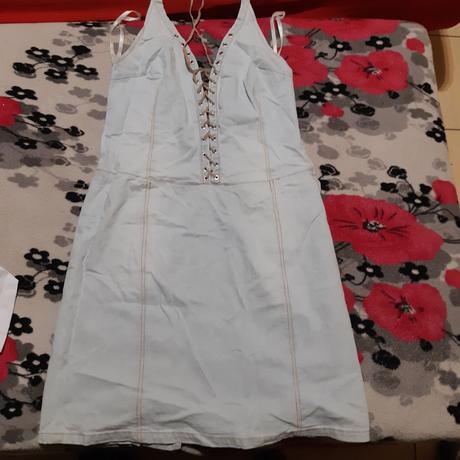 Dámske riflove šaty, 40