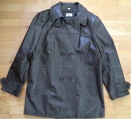 Dámsky kožený kabát, 46