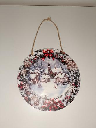 Vianočná závesná dekorácia,