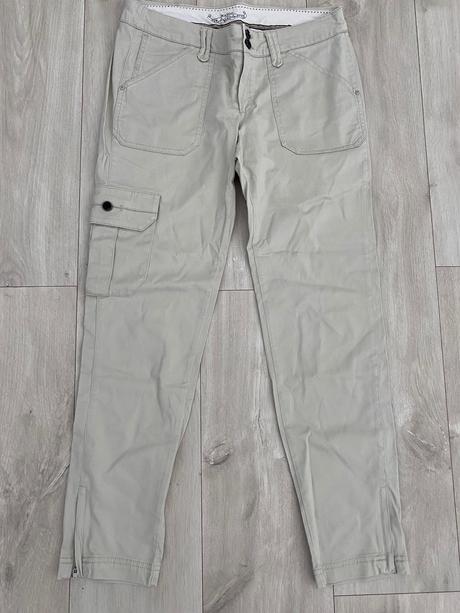 Kremove nohavice s vreckami mango, mango,40