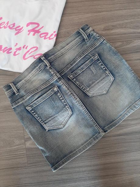 Jeans minisukňa zn.blind date, xs