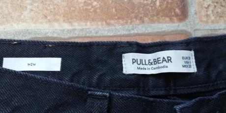 Čierne rifle mom jeans., pull&bear,38