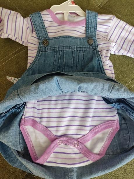 Riflová suknička s body, bebe,86