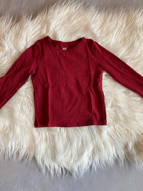 Trička h&m dlhy rukáv 2ks, h&m,92