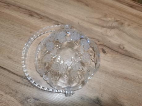 2x sklenené košíčky, 