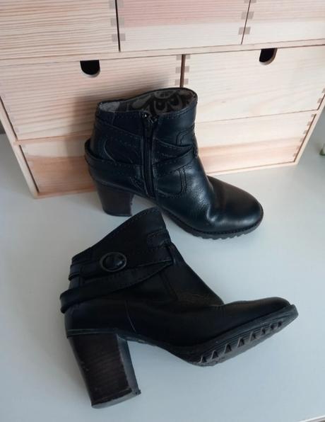 Kožené členkové čižmy fly london 38, 38