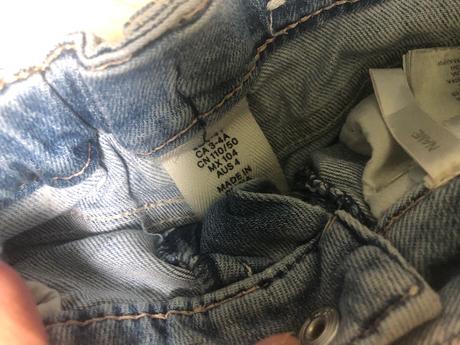 2 x rifľove kraťasy, h&m,104